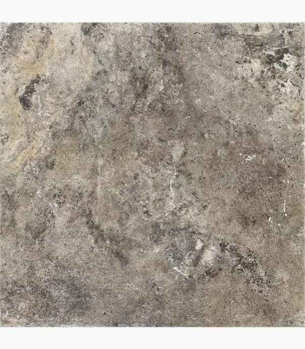 Silver Travertine 16×16 · View 1 showroom reference